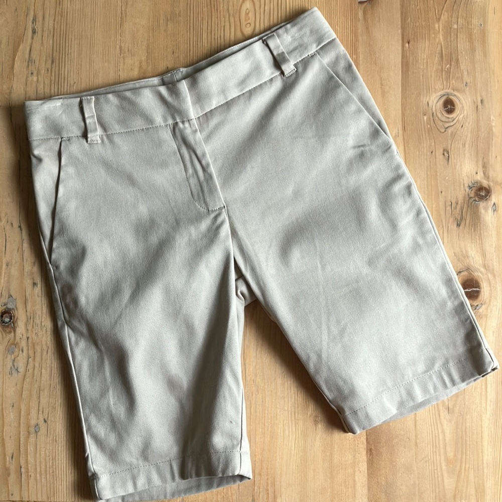 Izod Approved Schoolwear 8 Reg 8” Inseam Tan Chino Shorts